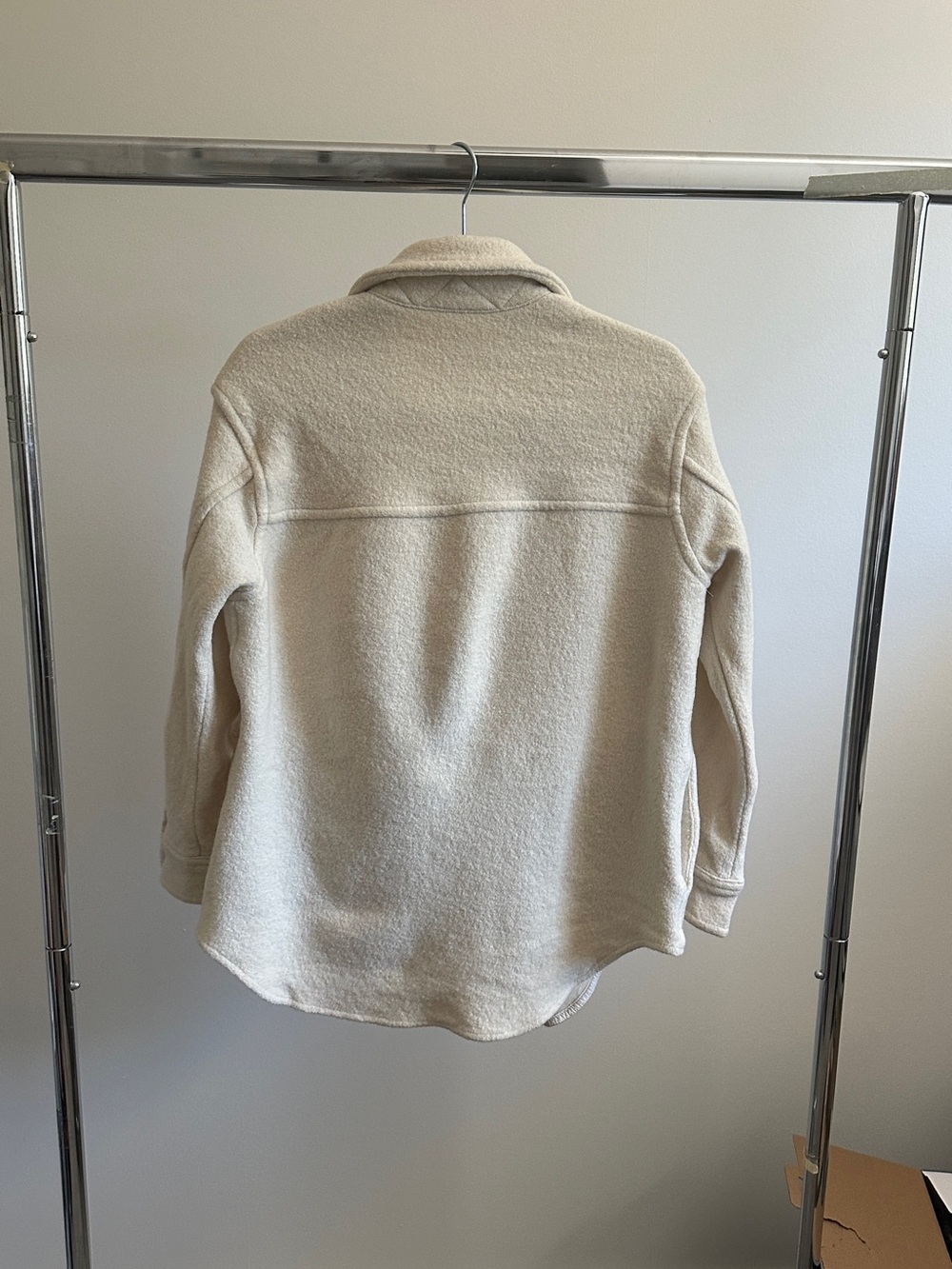 Wilfred Free Oatmeal Wool Shacket | 100% Merino Wool | Aritizia Size S - Picture 7 of 11